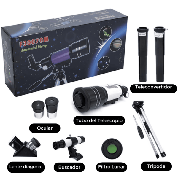“Regálate el universo. Observa la Luna, las estrellas y el mundo con tus propios ojos.”